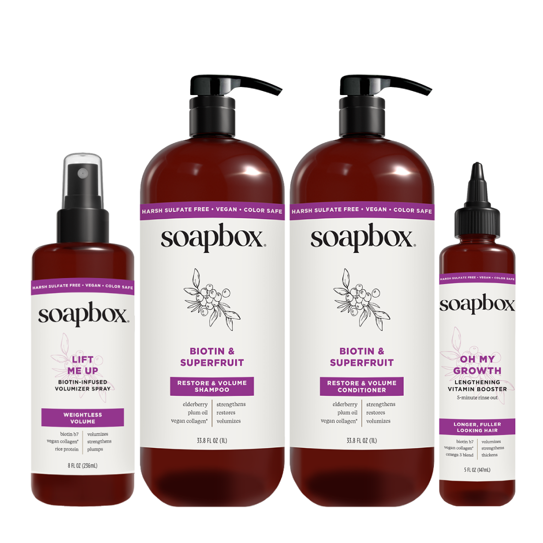 Biotin & Superfruit Volumizing Haircare Bundle (Large)