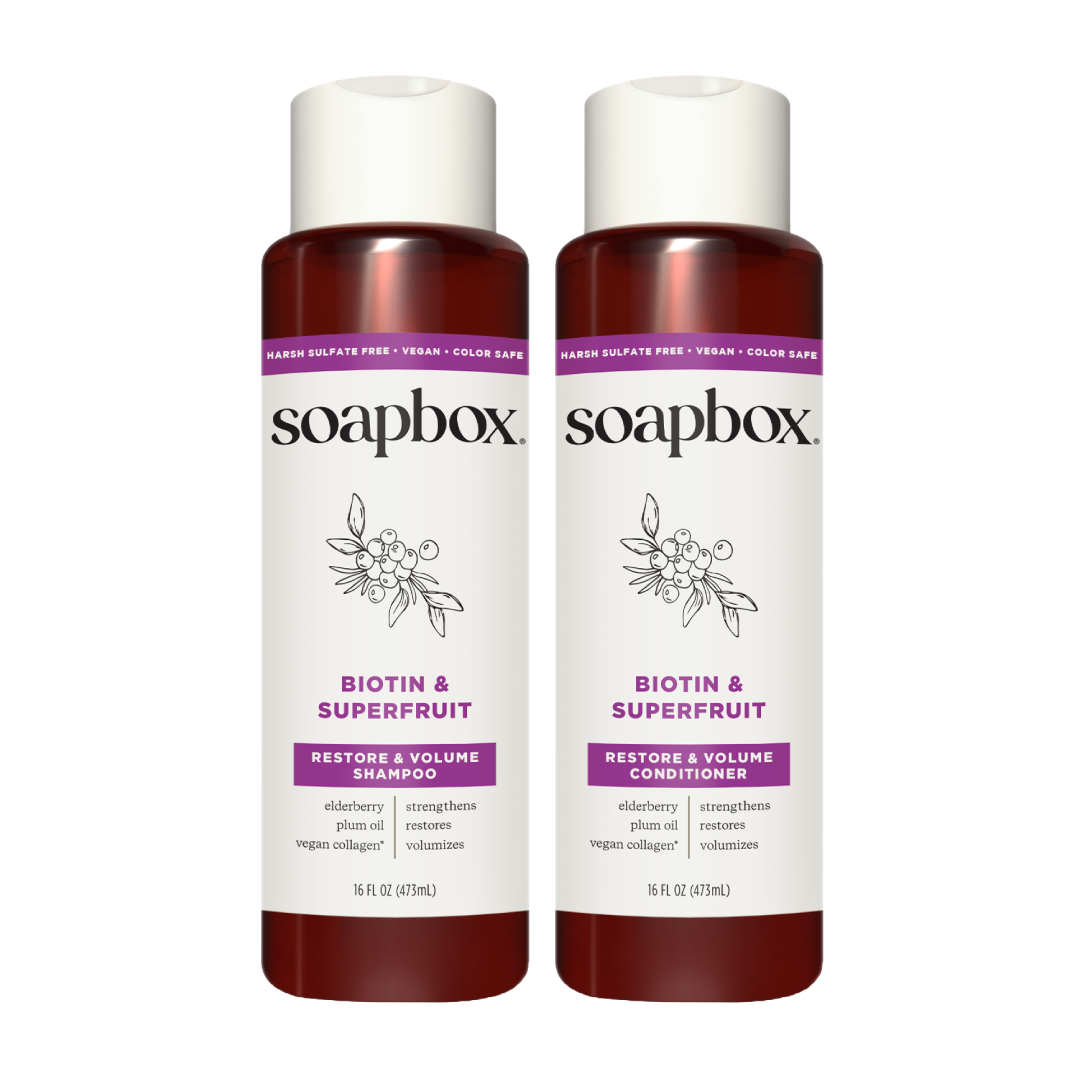 【6個セット】 THE SHAMPOO Biotin & Superfruit Volumizing Shampoo + Conditioner Set – Soapbox