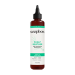 Soapbox Scalp Soother pre-shampoo rinse-out in dark amber bottle with black cap, 5 fl oz.