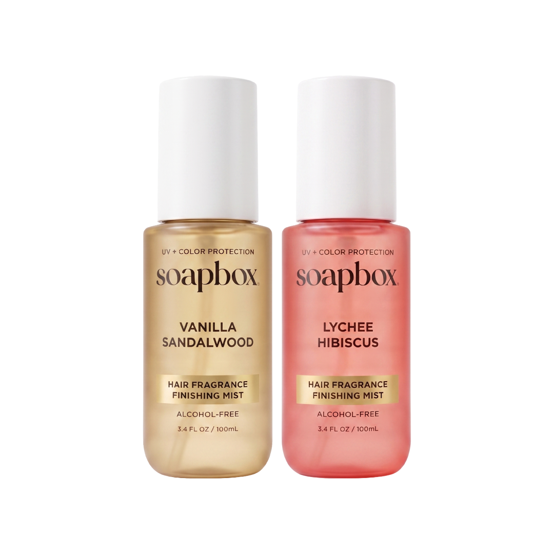 Hair Finishing Mist 2-Pack (Vanilla Sandalwood + Lychee Hibiscus)