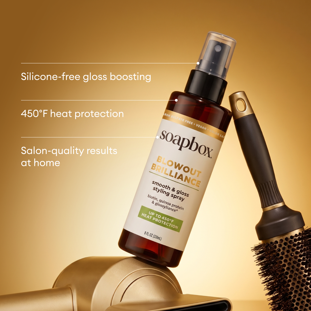 Blowout Brilliance Gloss-Boosting Heat Protectant – Soapbox