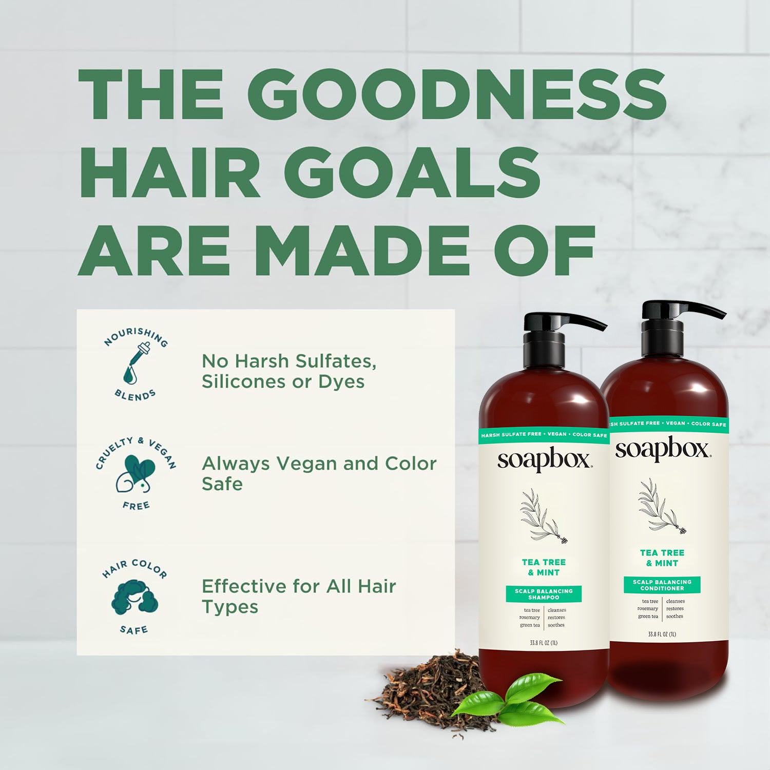 Tea Tree & Mint Scalp Balancing Shampoo - 1 Liter