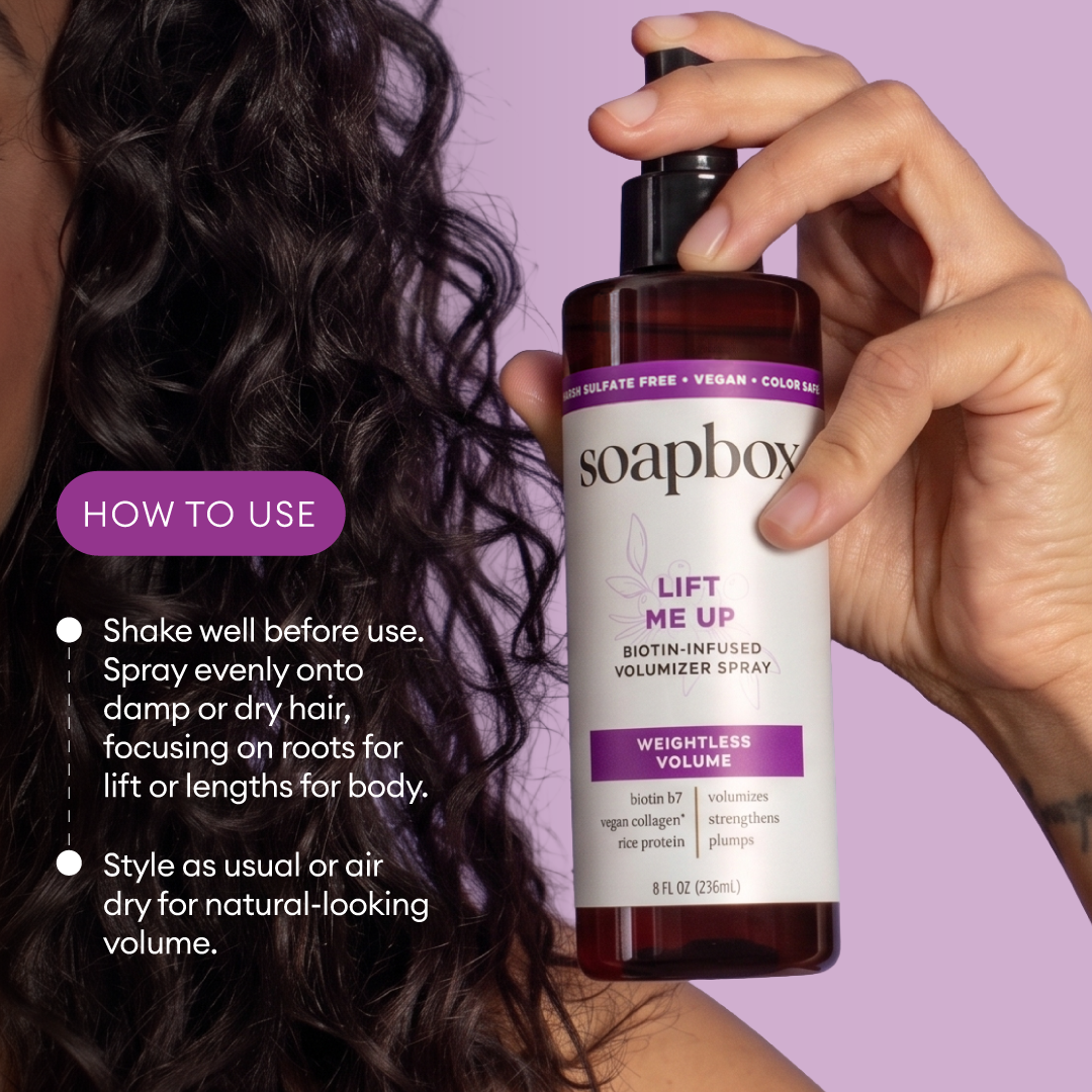 Lift Me Up Volumizing Styling Spray – Soapbox Lift Me Up Volumizing Styling Spray – Soapbox