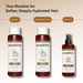 Soapbox Coconut & Shea Deep Moisture Shampoo bottle with white cap and dark red label on beige background.