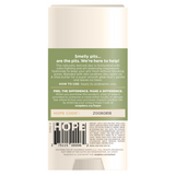 Cream-colored deodorant stick with green label displaying product information and Hope Code number.