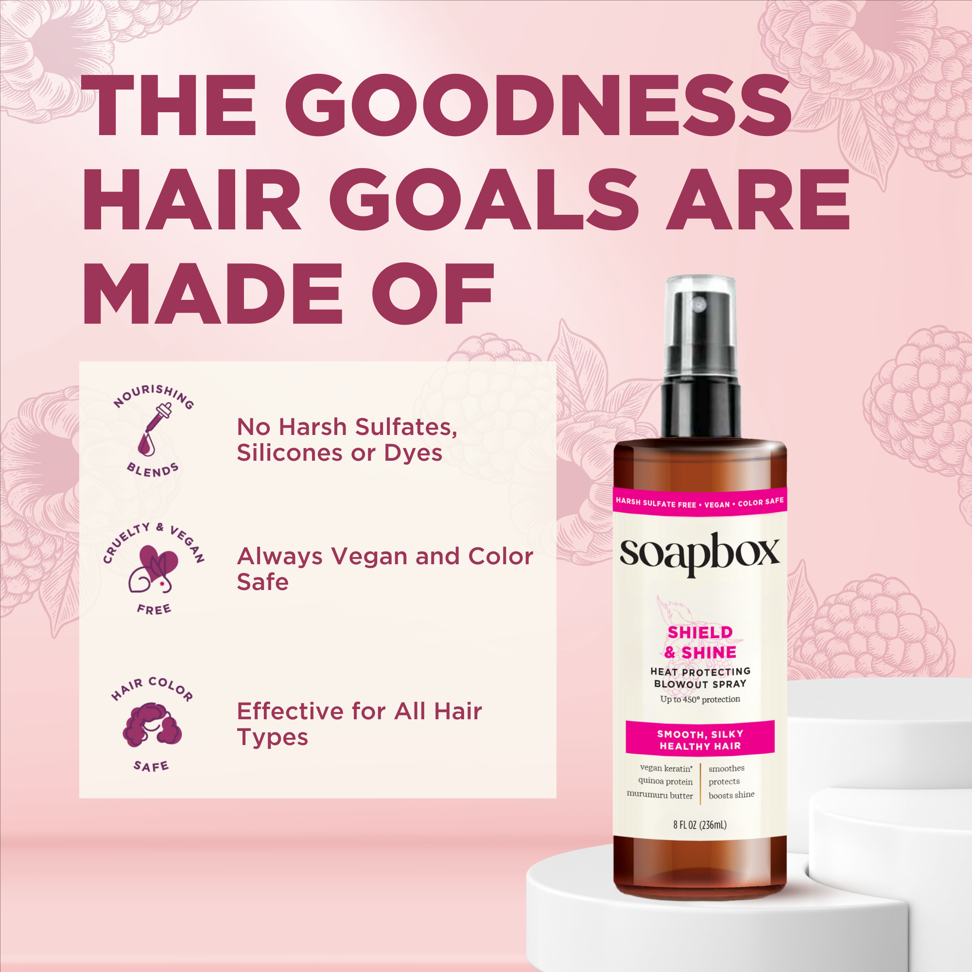 Shield and Shine Heat Protecting Blowout Spray