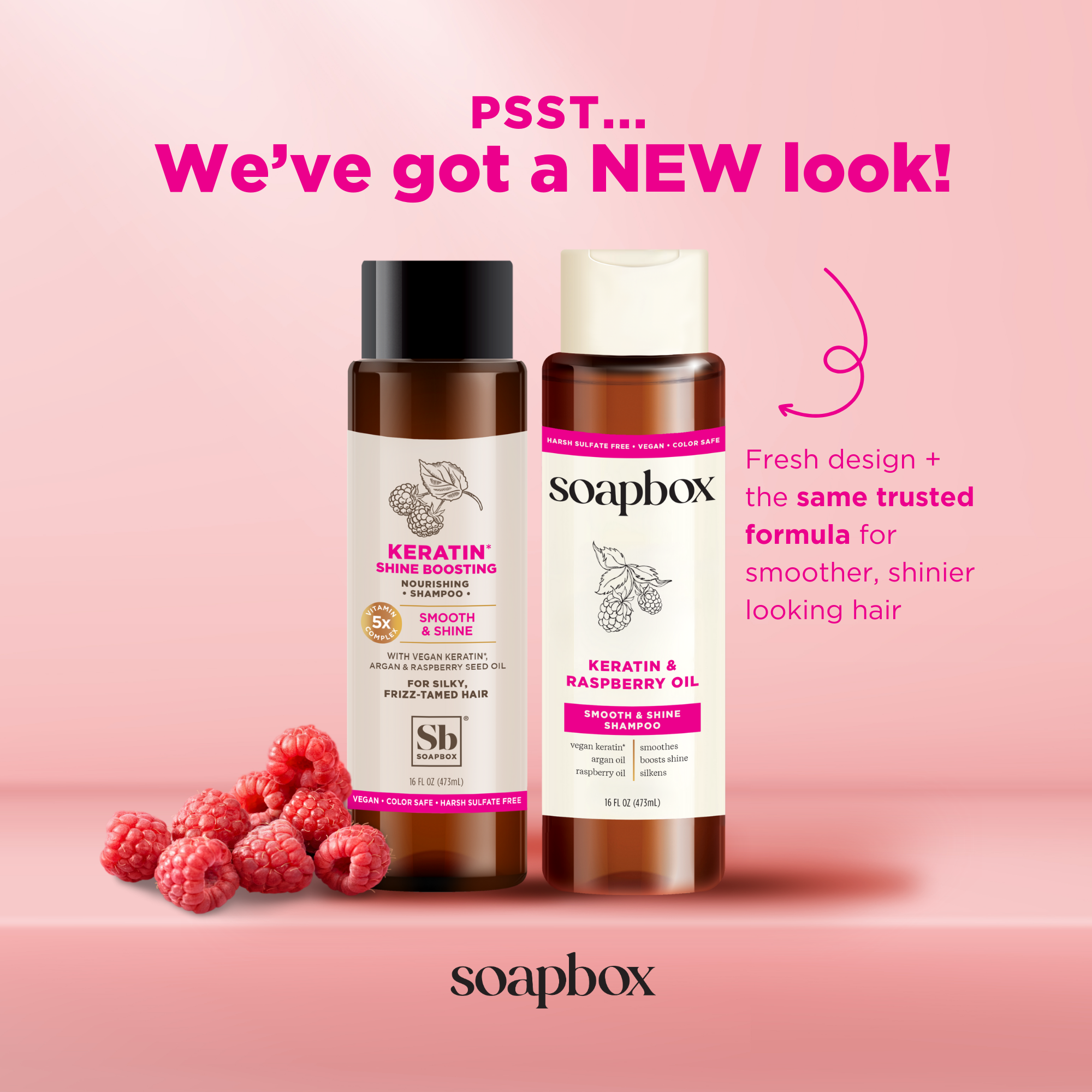 Keratin & Raspberry Seed Oil Smoothing Shampoo