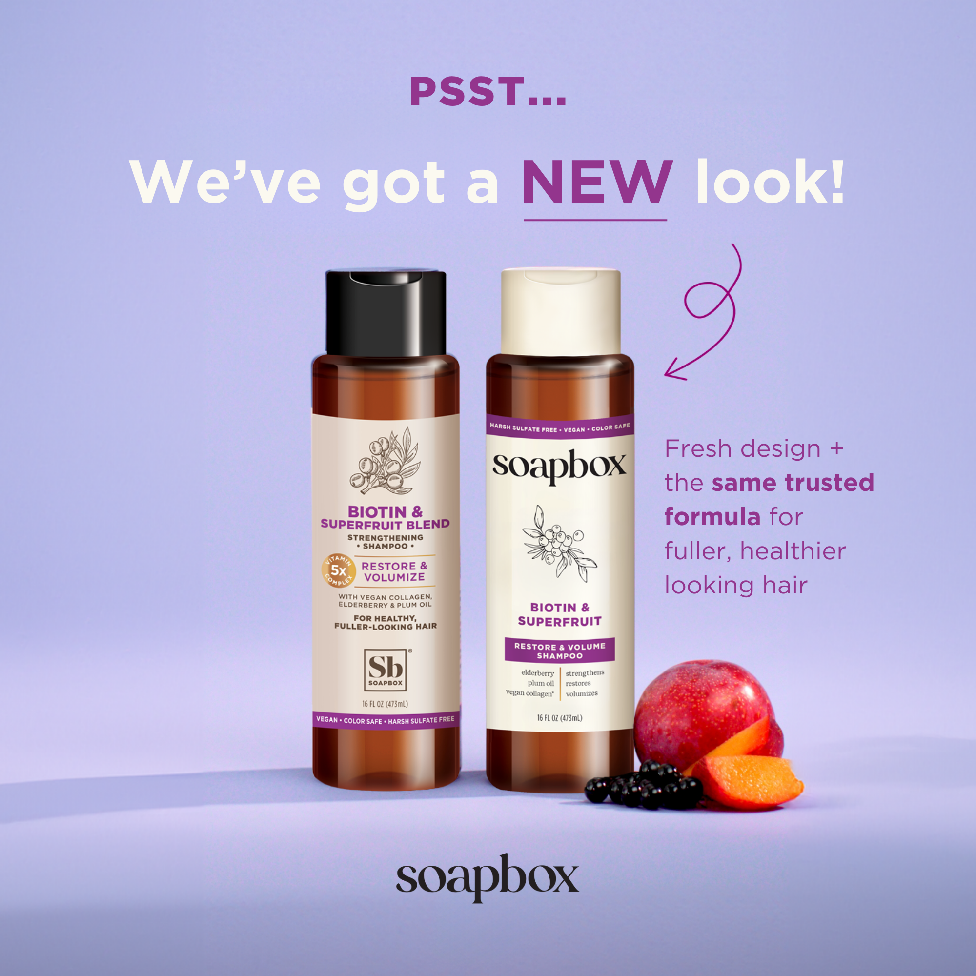 Biotin & Superfruit Volumizing Shampoo + Conditioner Set — Soapbox Biotin & Superfruit Volumizing Shampoo + Conditioner Set — Soapbox