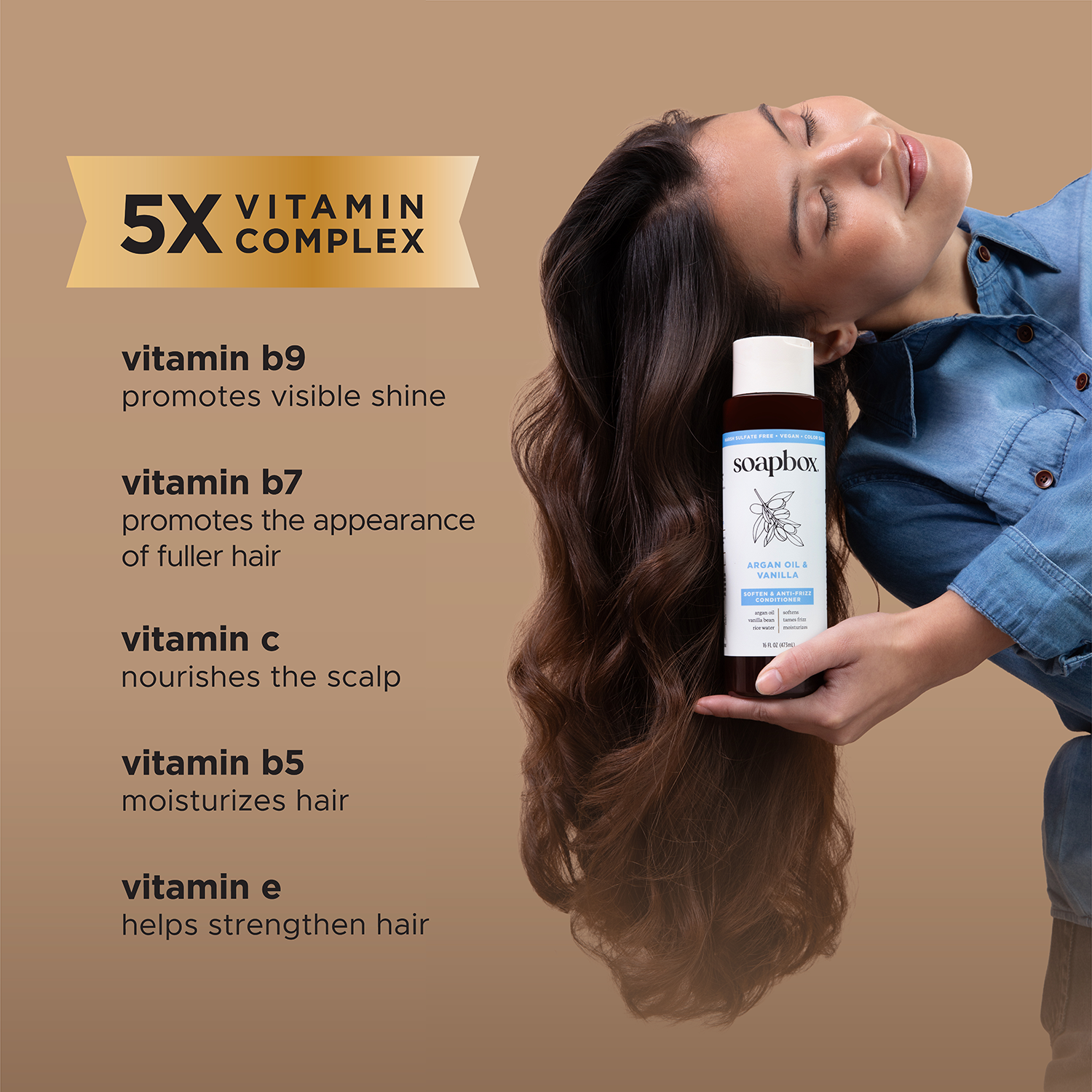 Argan Oil & Vanilla Anti-Frizz Shampoo + Conditioner Set