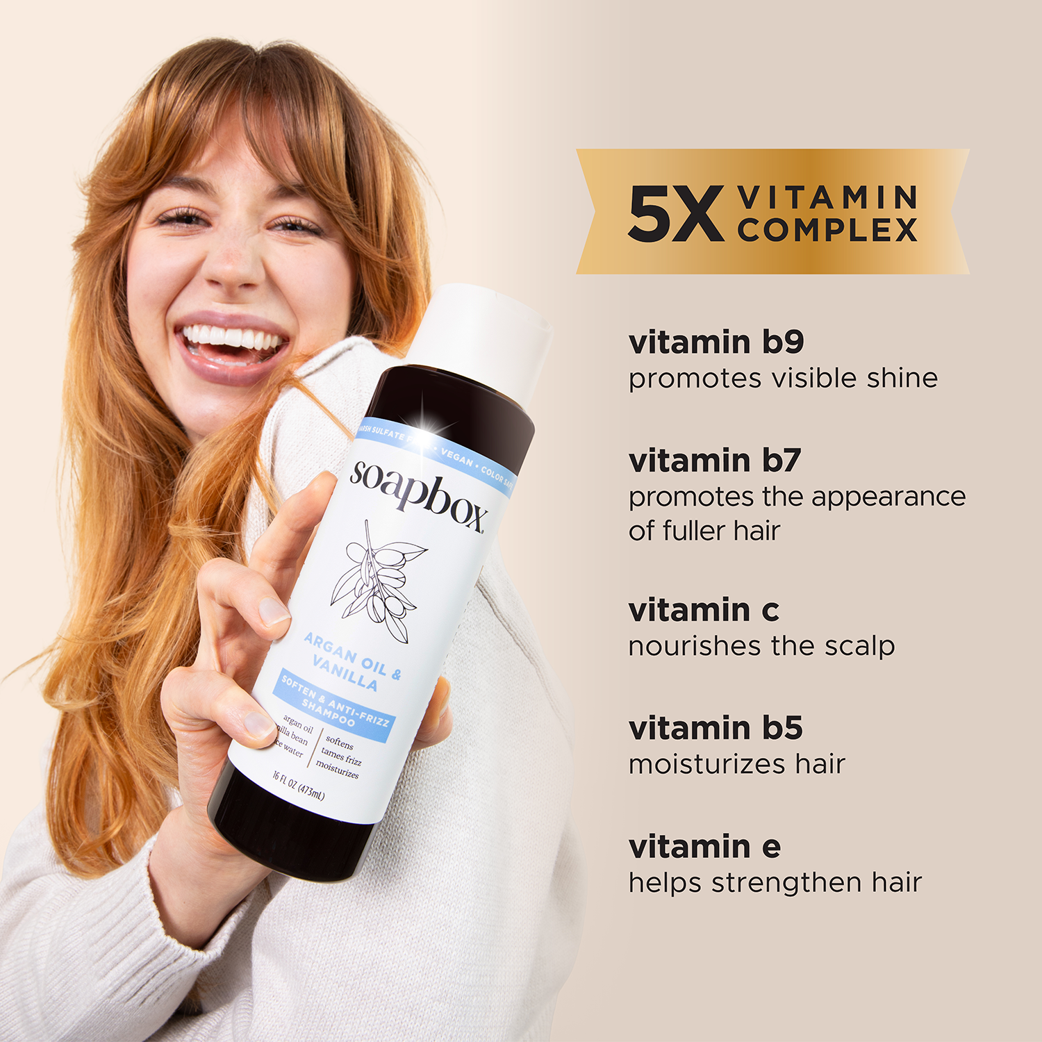 Argan Oil & Vanilla Anti-Frizz Shampoo + Conditioner Set