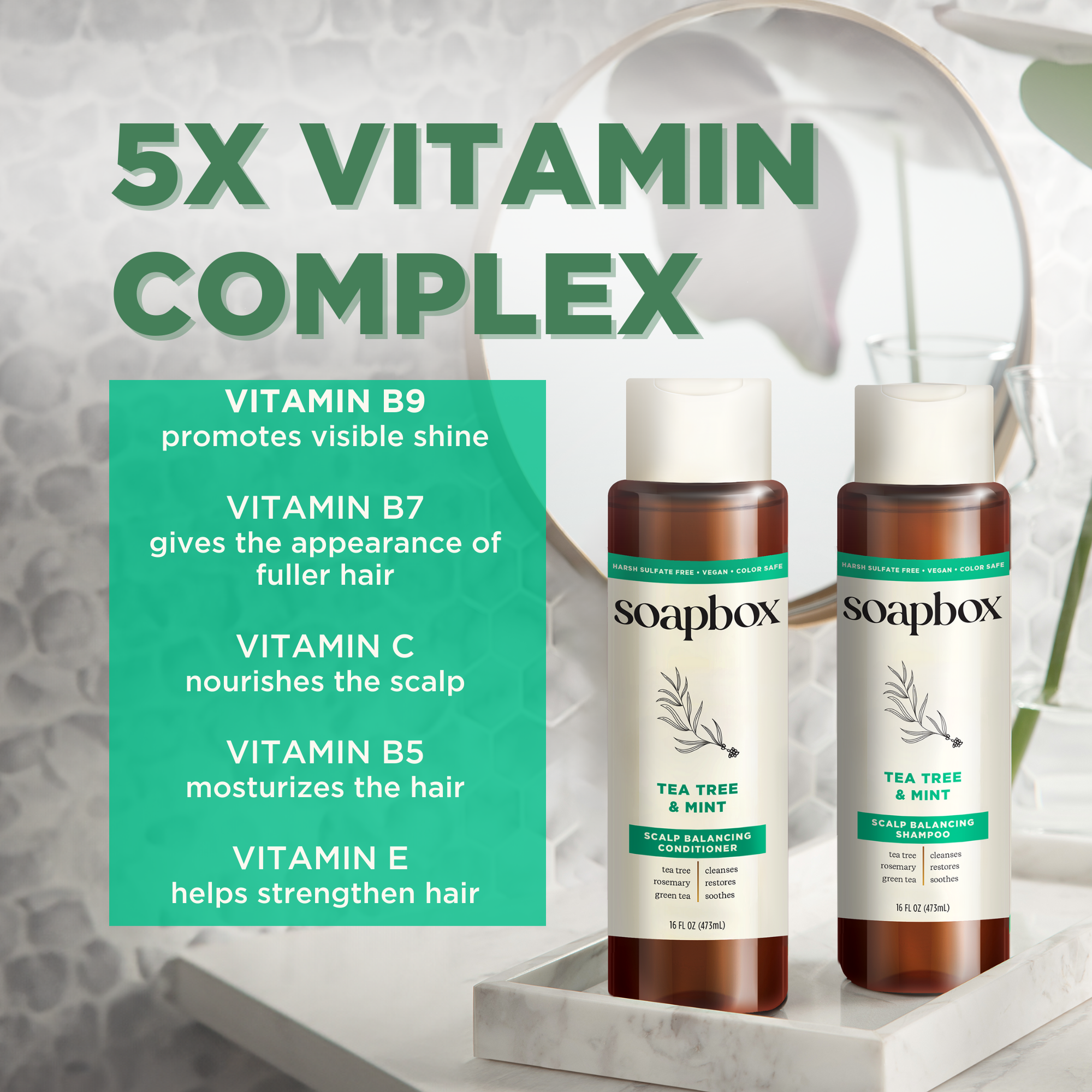 Tea Tree & Mint Scalp Balancing Haircare Essentials (Large)