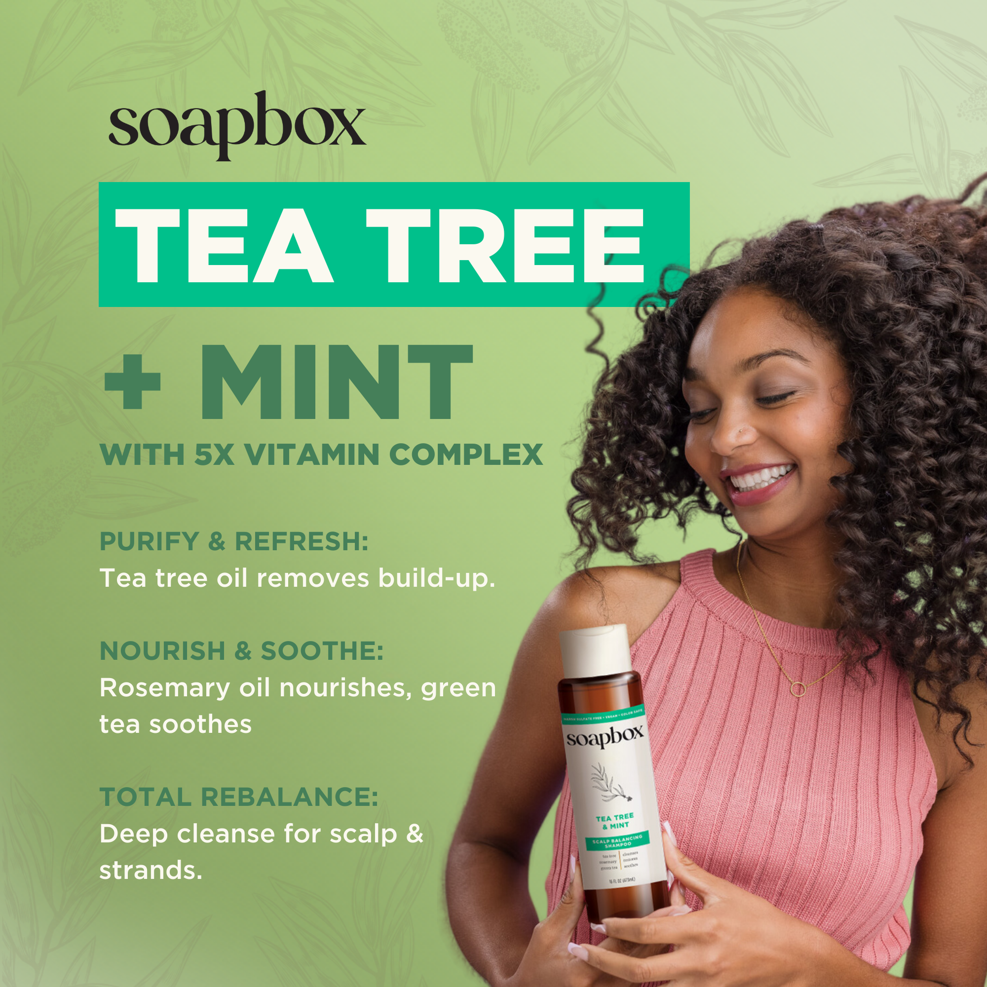 Tea Tree & Mint Scalp Balancing Haircare Essentials (Large)