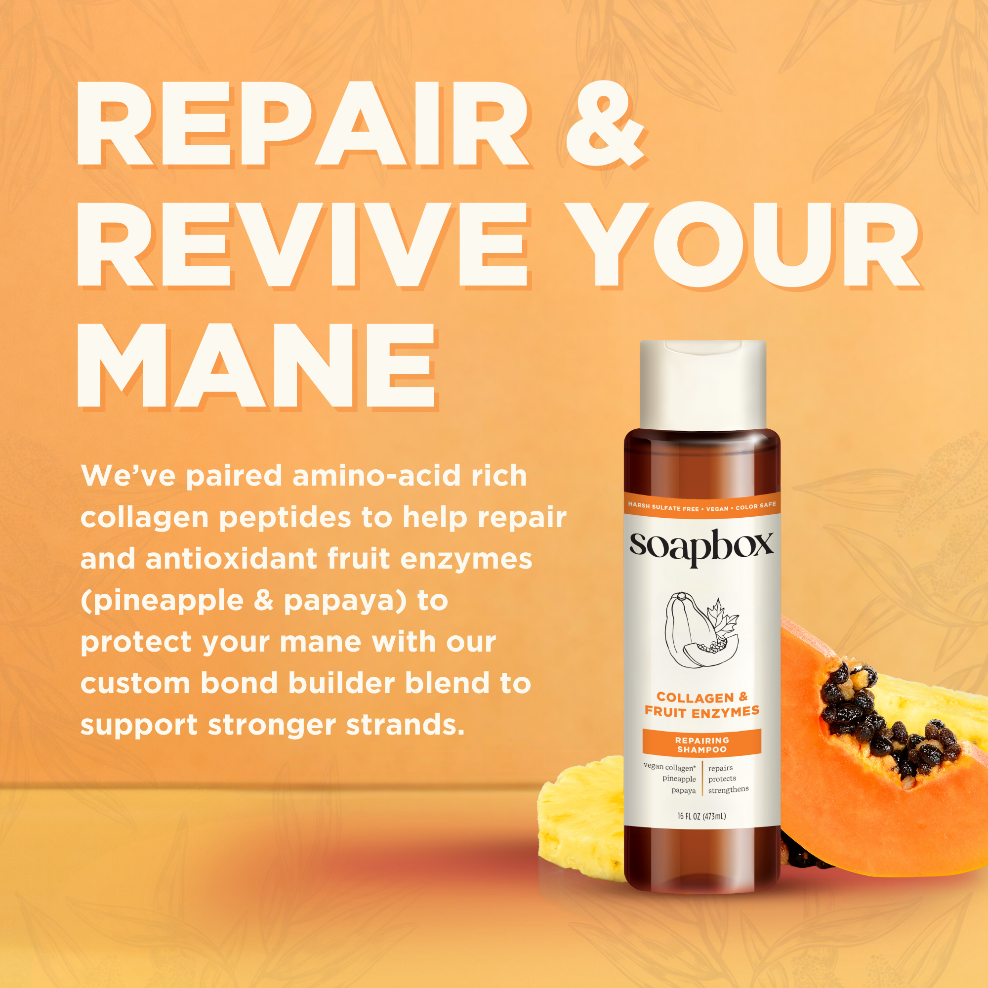 Collagen & Fruit Enzymes Repairing Shampoo