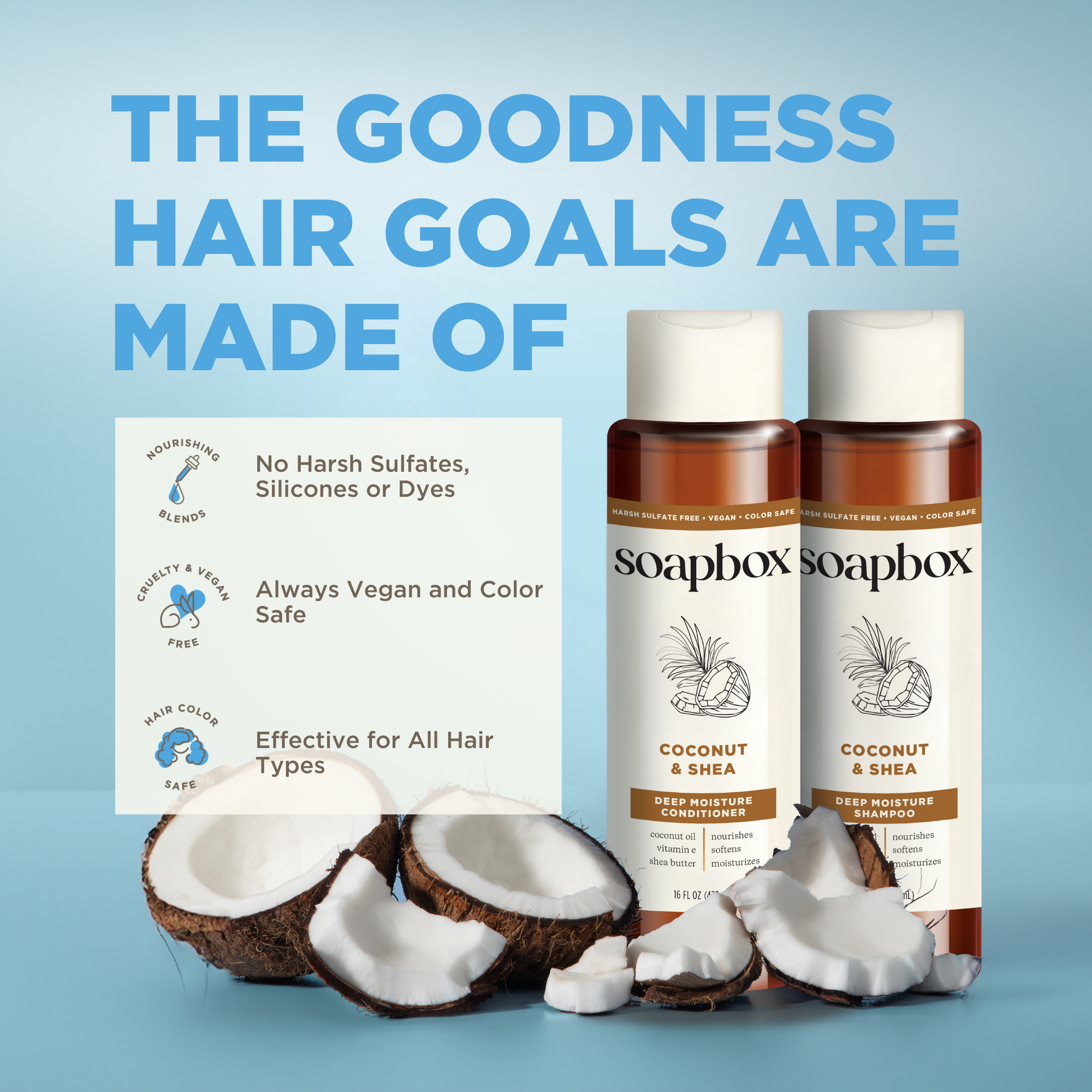 Coconut & Shea Deep Moisture Shampoo + Conditioner Set