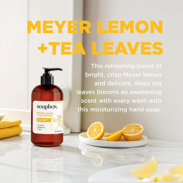 Meyer Lemon + Tea Leaves Moisturizing Hand Soap 3-Pack