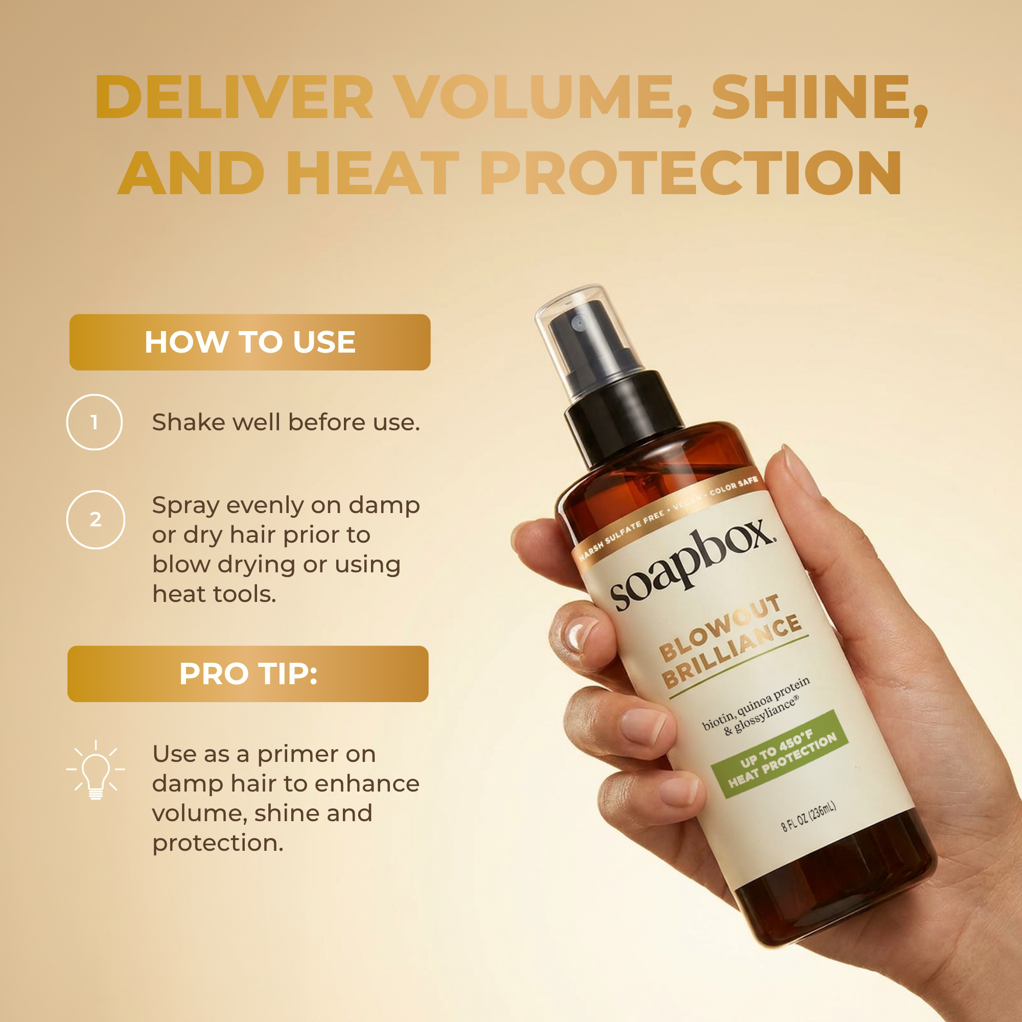Blowout Brilliance Gloss-Boosting Heat Protectant