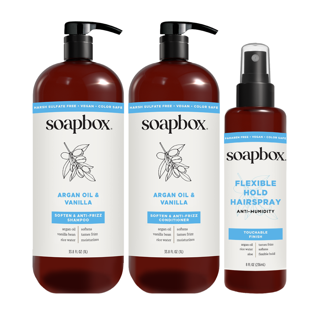 Argan Oil & Vanilla Anti-Frizz Essentials (Large)