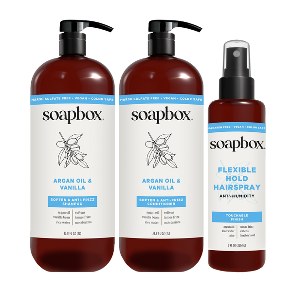 Argan Oil & Vanilla Anti-Frizz Essentials (Large)