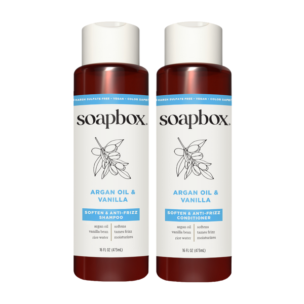 Argan Oil & Vanilla Anti-Frizz Shampoo + Conditioner Set