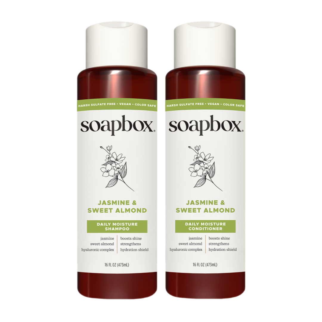 Jasmine & Sweet Almond Daily Moisture Shampoo + Conditioner Set