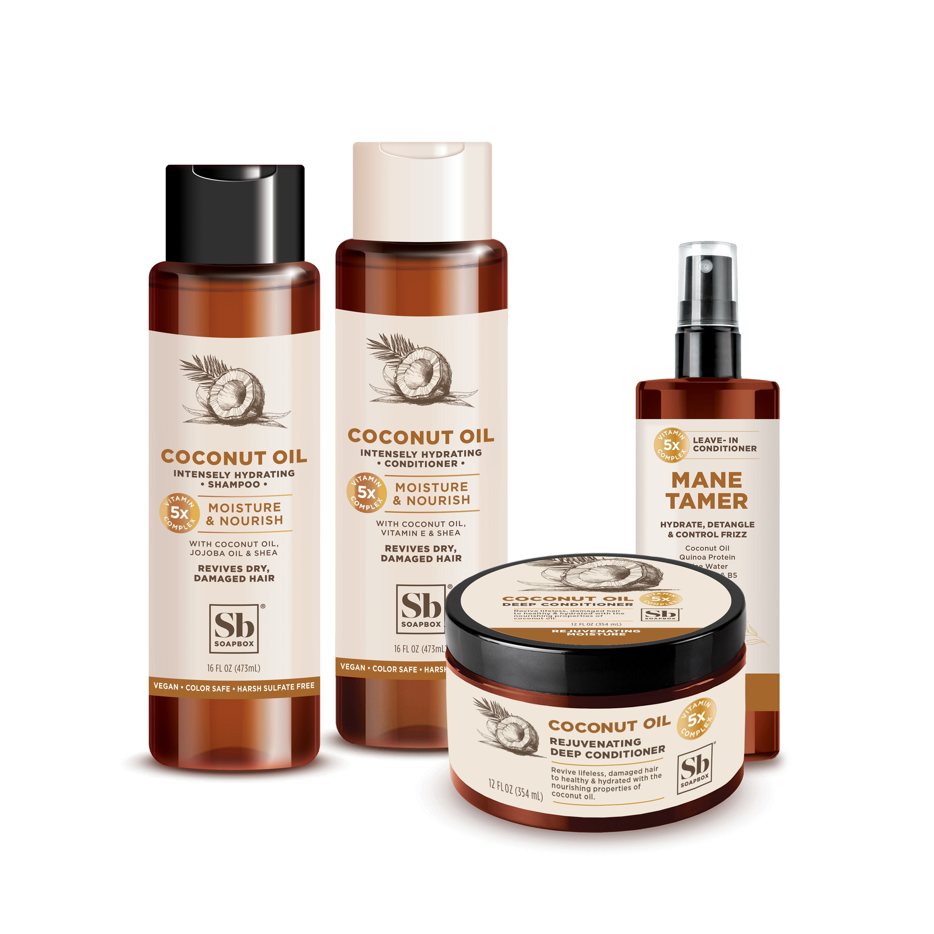 Coconut Oil Hydrating Haircare Bundle