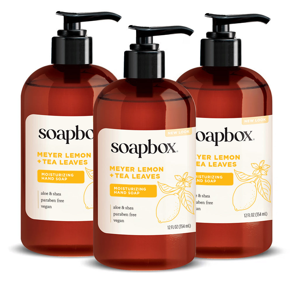 Meyer Lemon + Tea Leaves Moisturizing Hand Soap 3-Pack