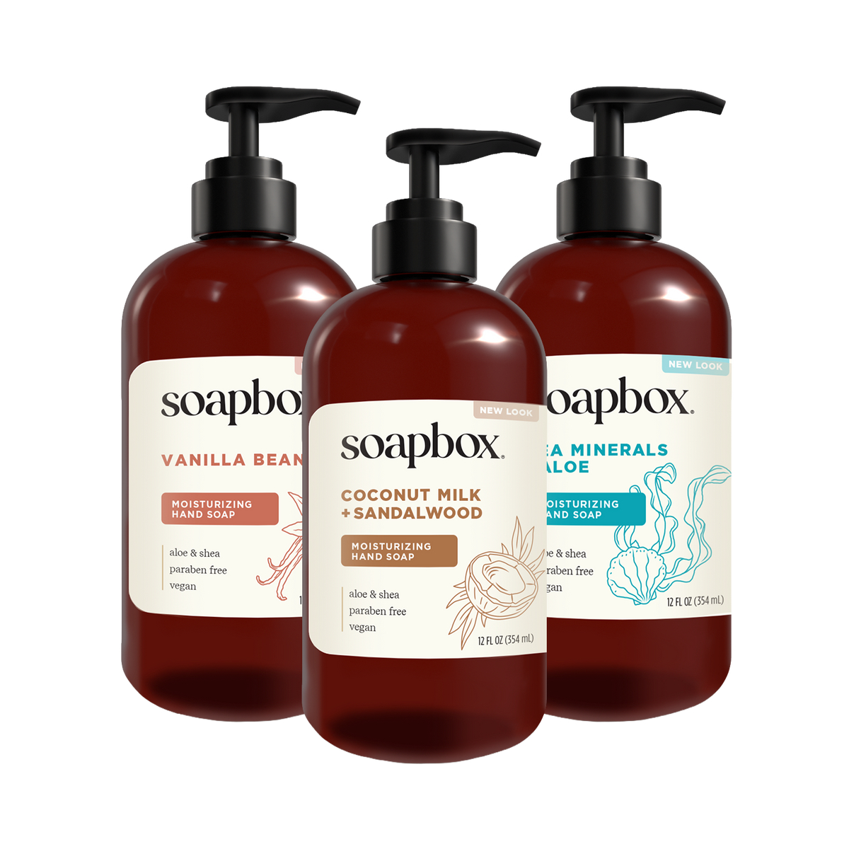 Moisturizing Liquid Hand Soap Trio - Variety Pack