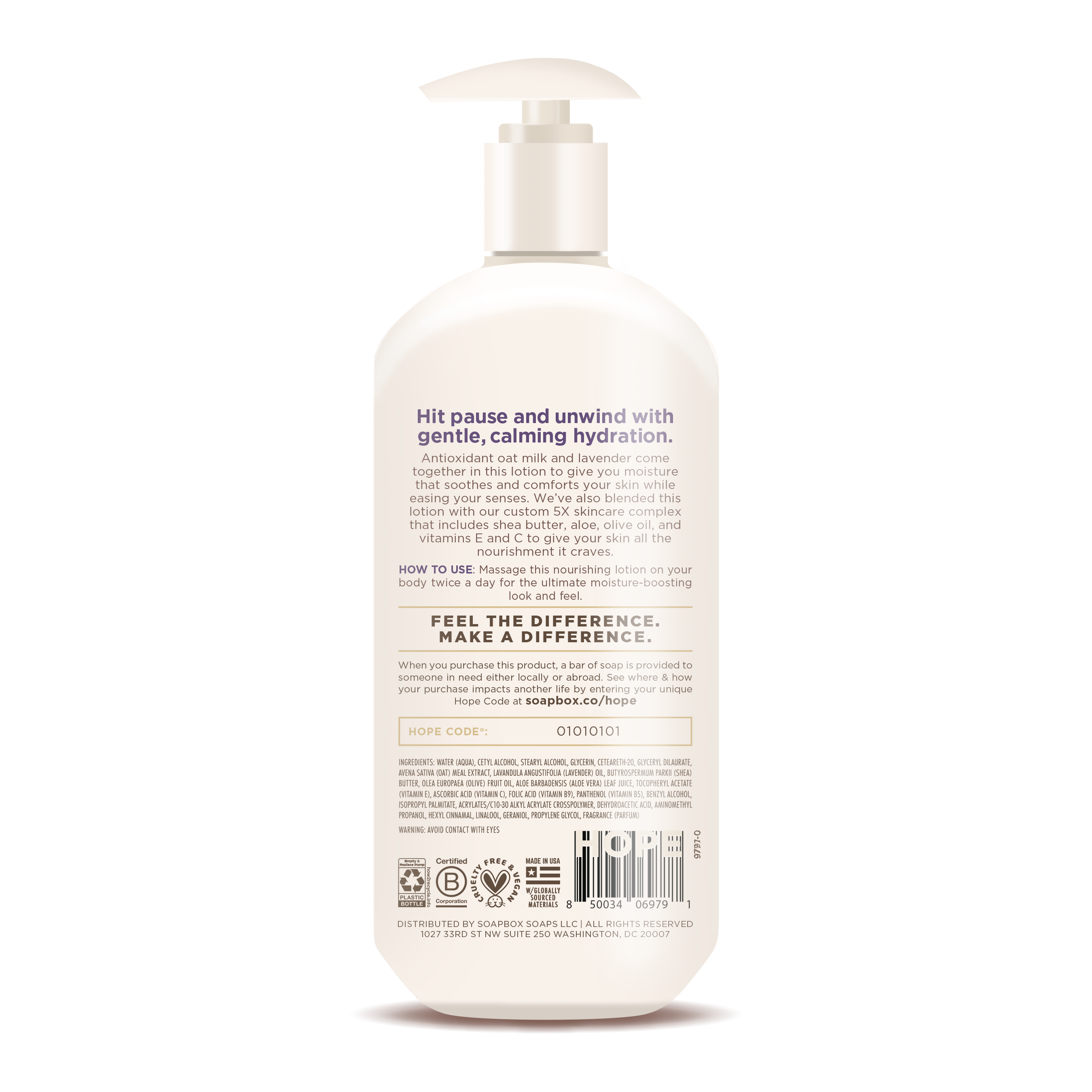 Oat Milk + Lavender Ultra Hydrating Body Lotion