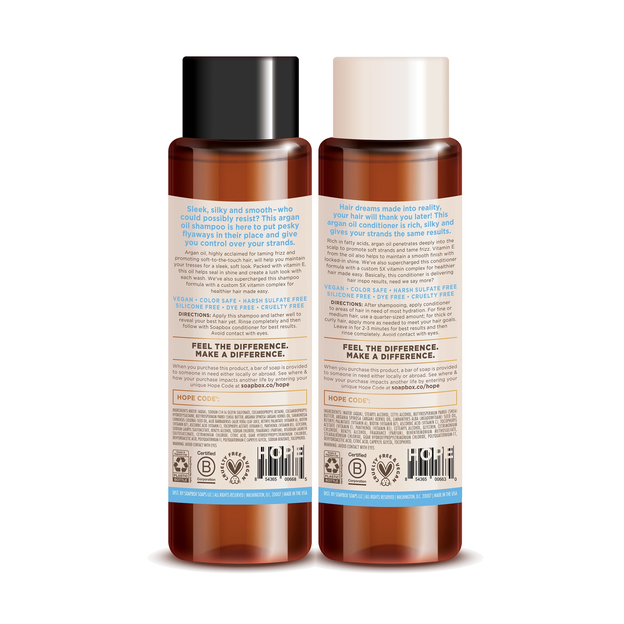 Argan Oil Anti-Frizz Shampoo + Conditioner Set