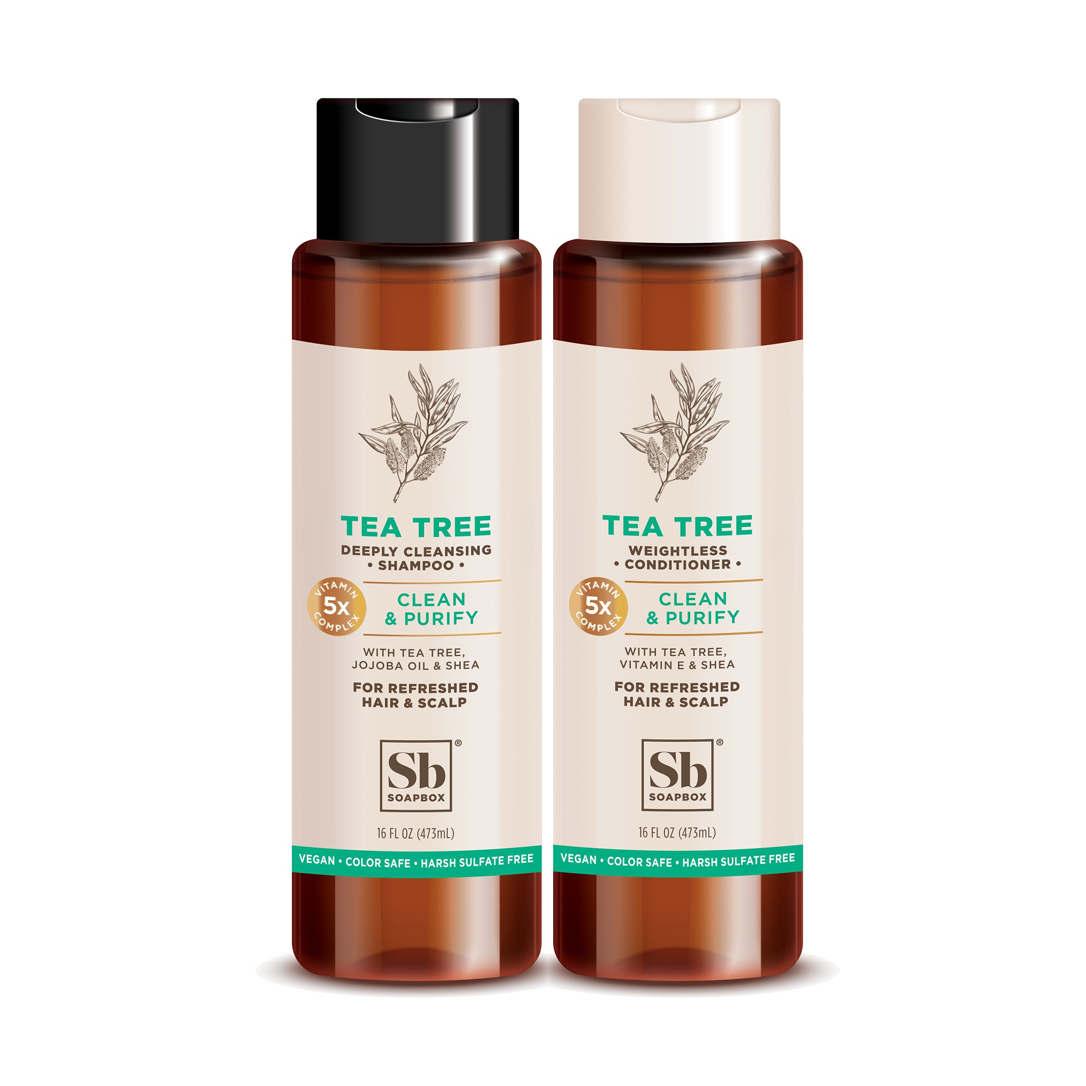 Tea Tree Purifying Shampoo + Conditioner Set — Soapbox