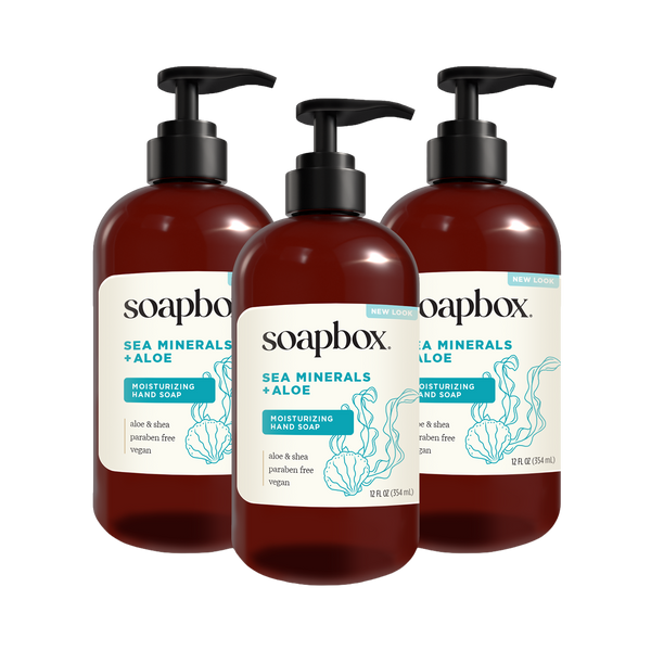 Sea Minerals + Aloe Moisturizing Liquid Hand Soap 3-Pack