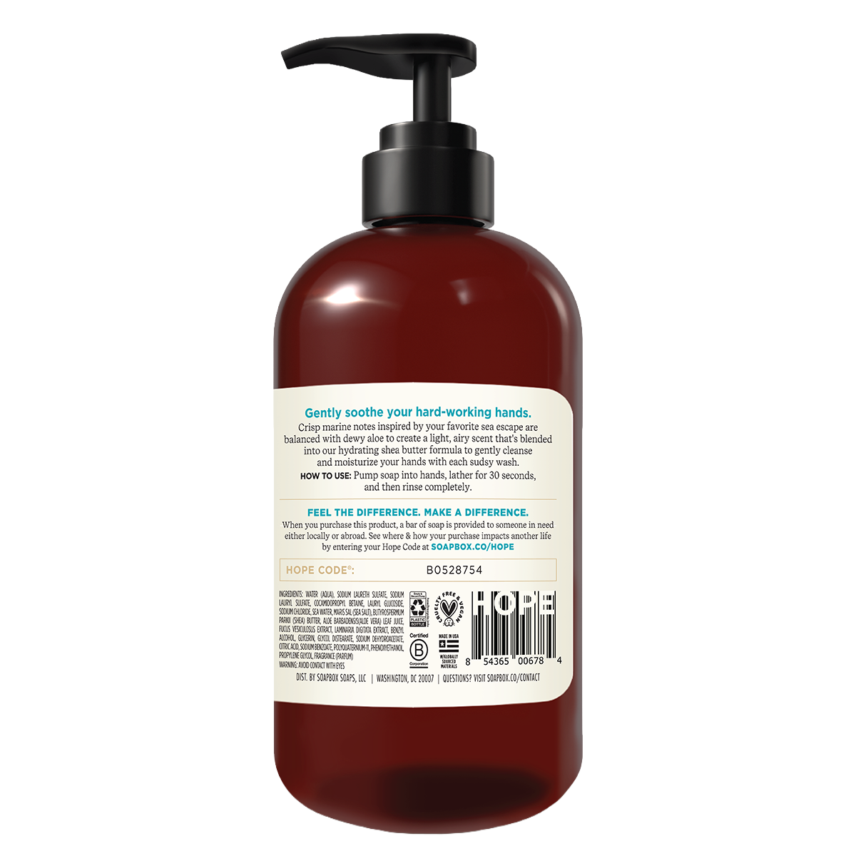 Sea Minerals + Aloe Moisturizing Liquid Hand Soap