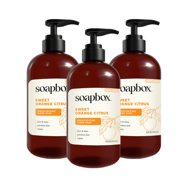 Sweet Orange Citrus Moisturizing Liquid Hand Soap 3-Pack