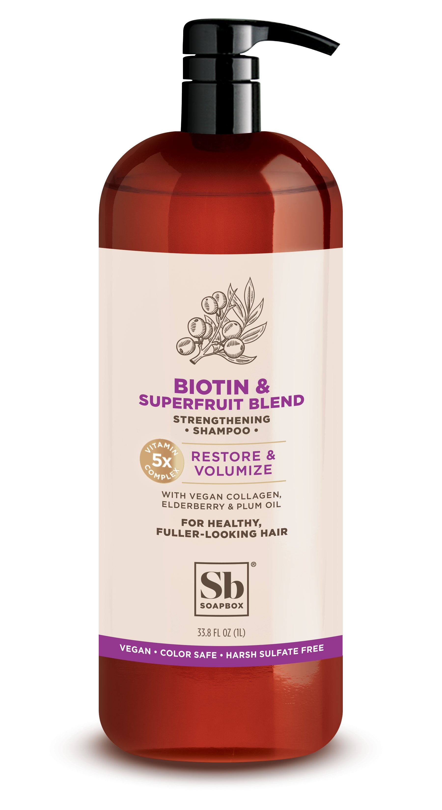 Biotin and Superfruit Restore & Volumize Shampoo - 1 Liter