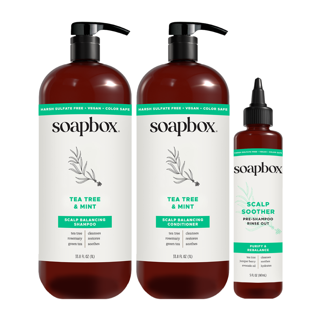 Tea Tree & Mint Scalp Balancing Essentials (Large)