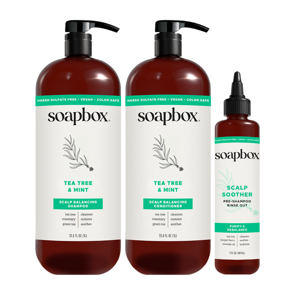 Tea Tree & Mint Scalp Balancing Essentials (Large)