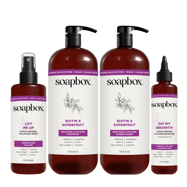 Biotin & Superfruit Volumizing Haircare Bundle (Large)