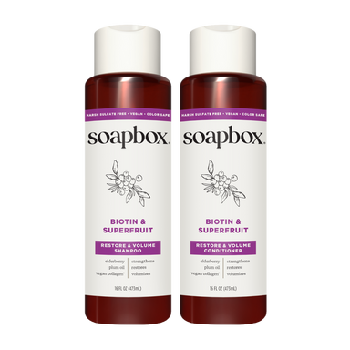 【6個セット】 THE SHAMPOO Biotin & Superfruit Volumizing Shampoo + Conditioner Set — Soapbox