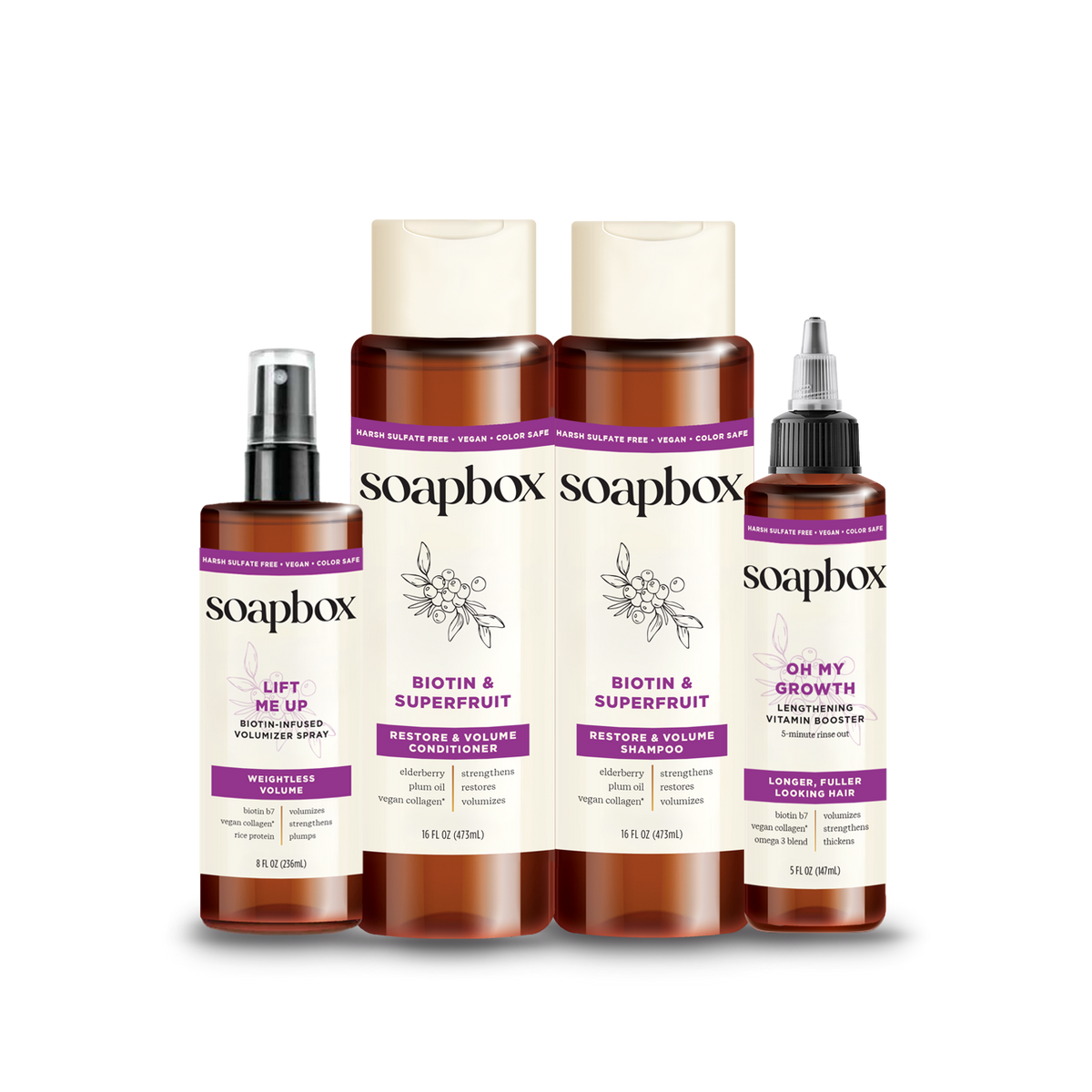 Biotin & Superfruit Volumizing Haircare Bundle — Soapbox