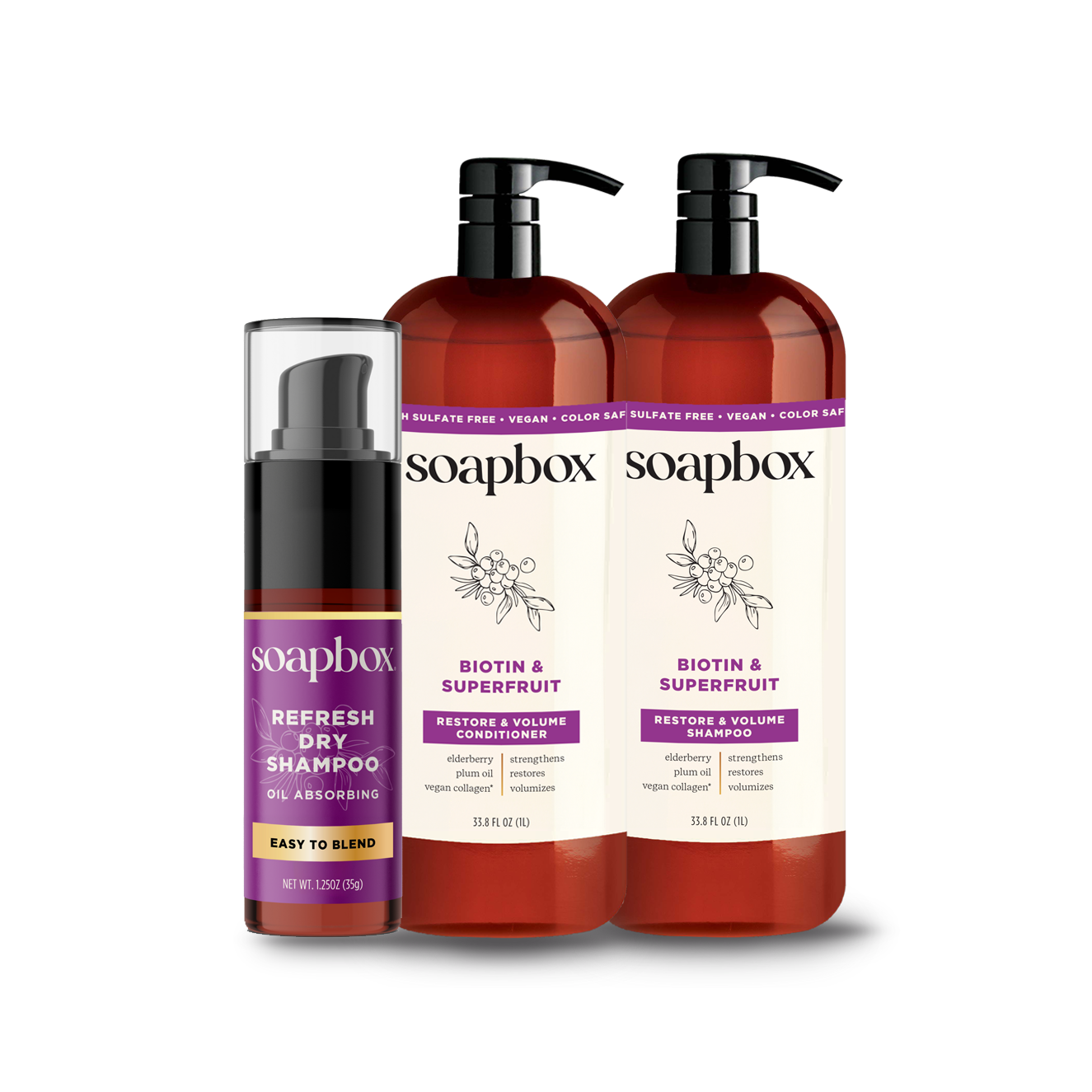 Biotin & Superfruit Volumizing Haircare Set (Large)