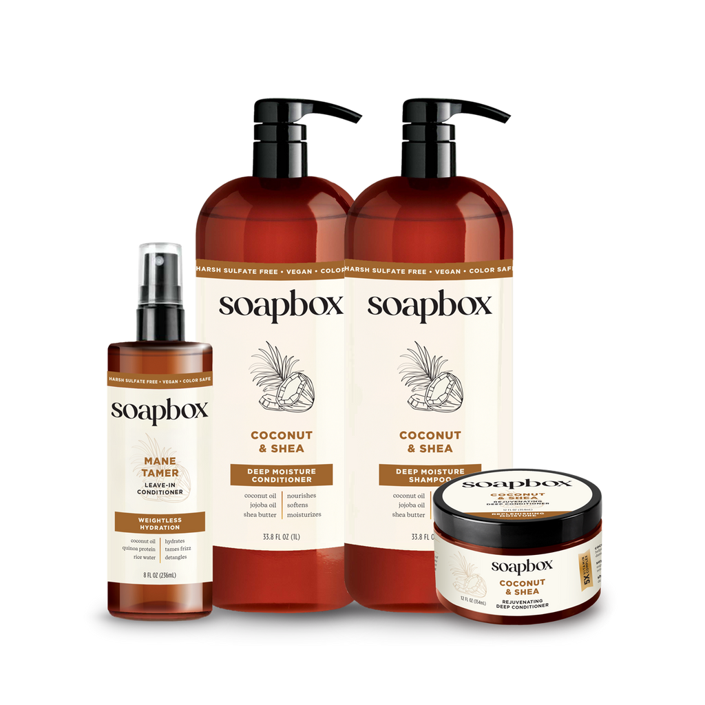 Coconut & Shea Deep Moisture Haircare Bundle (Large) — Soapbox