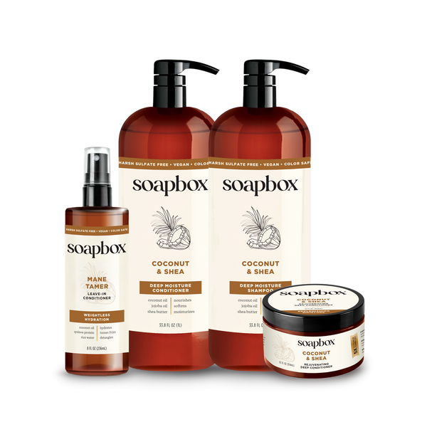 Coconut & Shea Deep Moisture Haircare Bundle (Large) — Soapbox