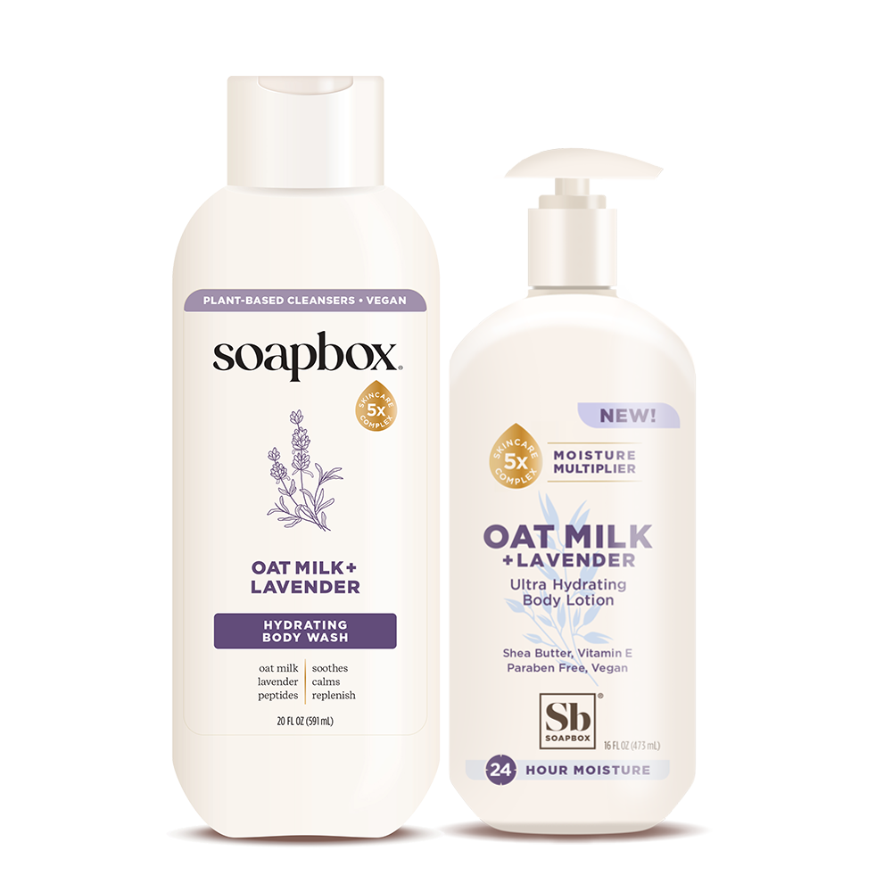 Oat Milk + Lavender Body Wash & Lotion Duo