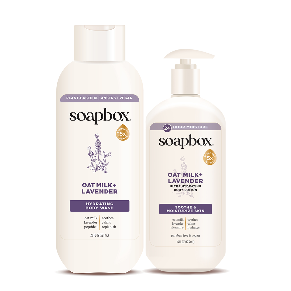 Oat Milk + Lavender Body Wash & Lotion Duo