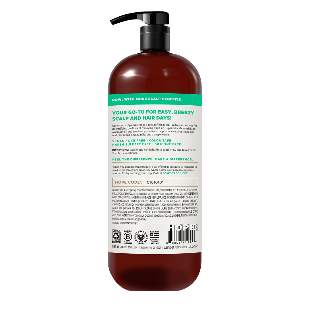 Tea Tree & Mint Scalp Balancing Shampoo - 1 Liter