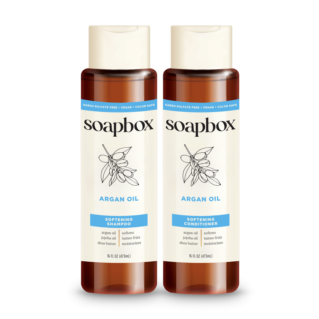 Argan Oil Anti-Frizz Shampoo + Conditioner Set — Soapbox