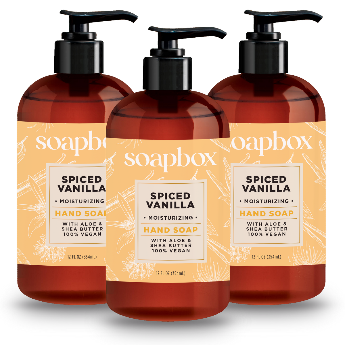 Spiced Vanilla Moisturizing Hand Soap 3-Pack — Soapbox