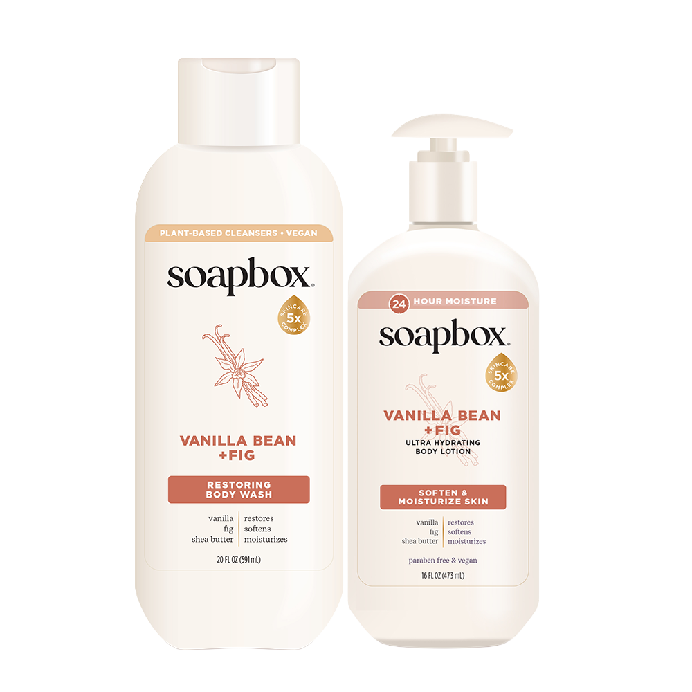 Vanilla Bean + Fig Body Wash & Lotion Duo
