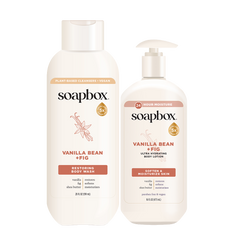 Vanilla Bean + Fig Body Wash & Lotion Duo