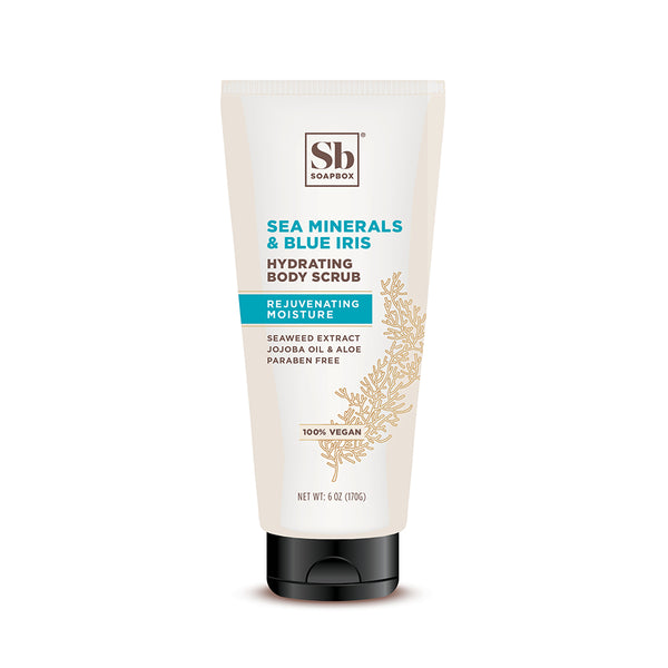 Sea Minerals & Blue Iris Rejuvenating Moisture Body Scrub — Soapbox